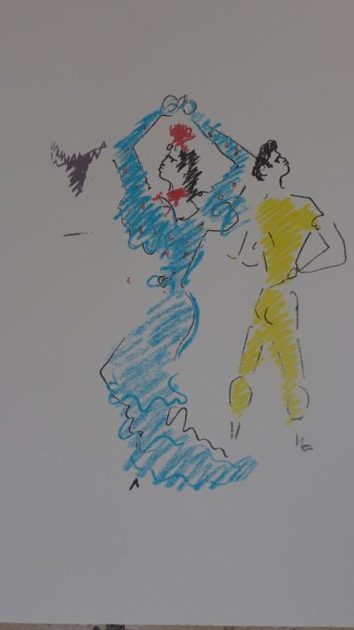 Jean COCTEAU - La danseuse de Flamenco - Lithographie 2