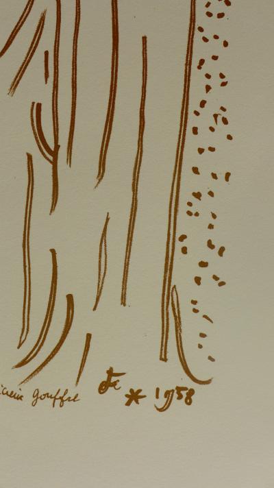 Jean COCTEAU - Le baiser, Lithographie 2