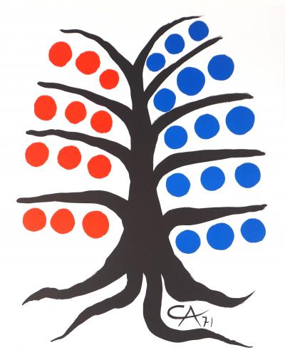 Alexander CALDER (d’après) : Arbre heureux, 1971 - Lithographie signée