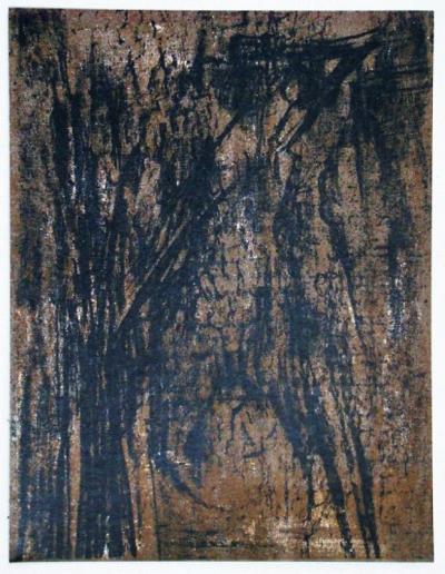 Maria Helena VIEIRA DA SILVA - Marron, 1962 - Lithographie originale 2