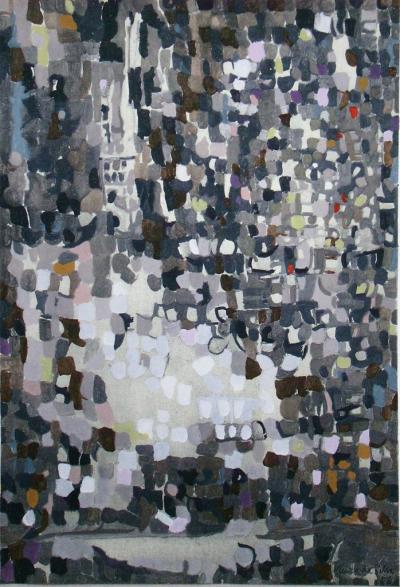 Maria Helena Vieira da Silva - Peinture - 1956 - Pochoir en couleurs 2