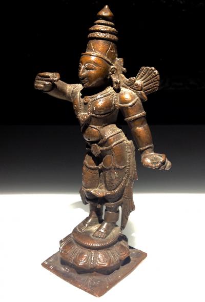 Inde - Statuette de Rama en bronze, XXème siècle 2