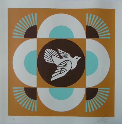 Shepard Fairey (OBEY) - Geometric Dove, 2018, Sérigraphie signée et numérotée 2