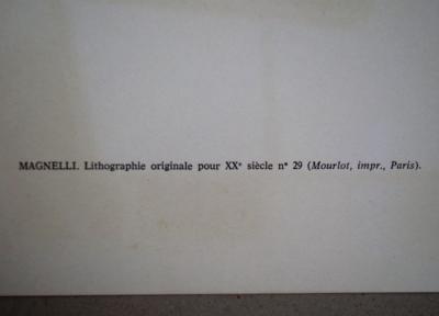 Alberto MAGNELLI - Composition pour XXe Siècle, 1967 - Lithographie originale 2