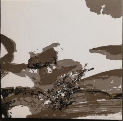 Zao WOU-KI - Sérigraphie 3 couleurs, épreuve d’artiste 2