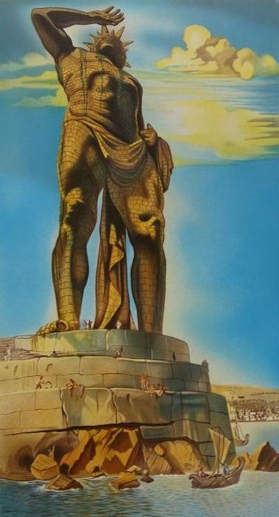 Salvador Dali  - Coloso de Rodas, 1980s, lithograph 2