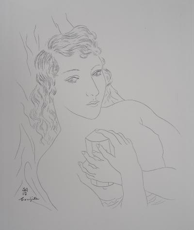 Tsuguharu FOUJITA - Isabey, mon seul ami - Gravure originale signée