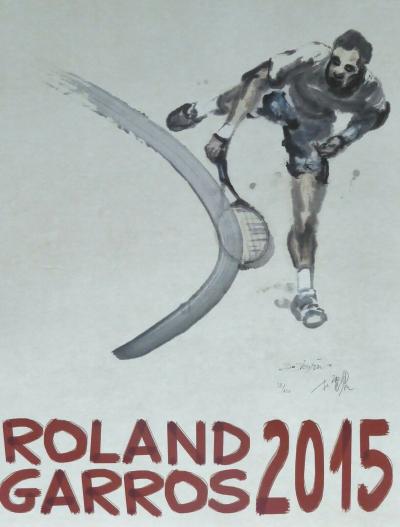 DU ZHENJUN - Roland Garros, 2015 - Lithographie signée au crayon 2