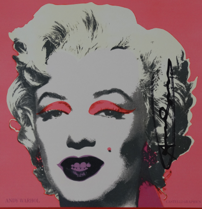 Andy Warhol - Marilyn (Announcement), 1981, Lithographie offset signée 2