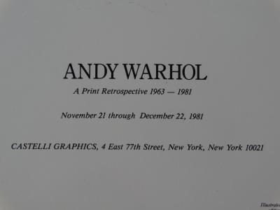 Andy Warhol - Marilyn (Announcement), 1981, Lithographie offset signée 2
