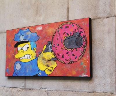 Romain DOREZ - Chef Wiggum, 2016, Acrylique sur toile 2