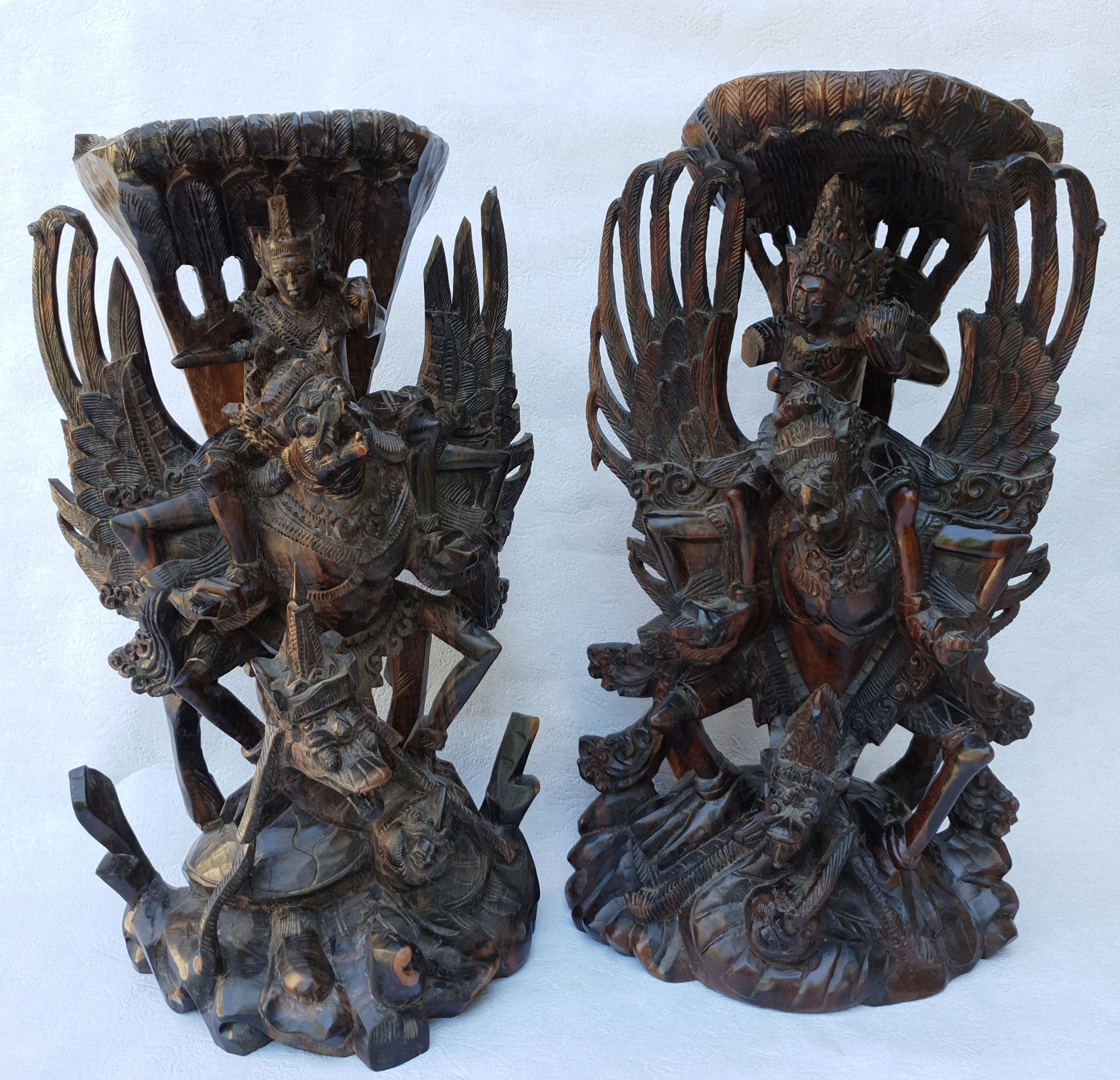 Statue d'aigle en bois Sawadee Artisanat - Artisanat thailandais et  indonesien
