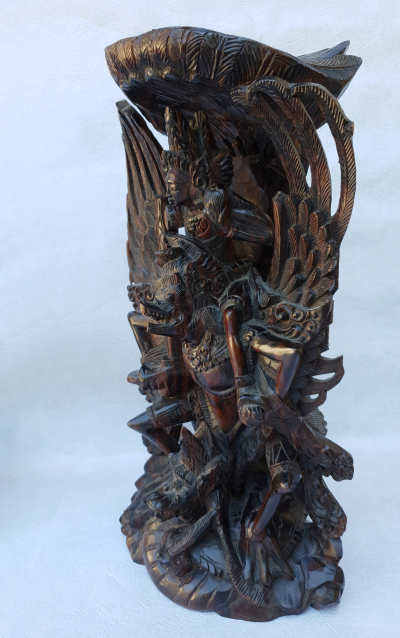 Indonésie -  Paire de Sculptures en bois, 