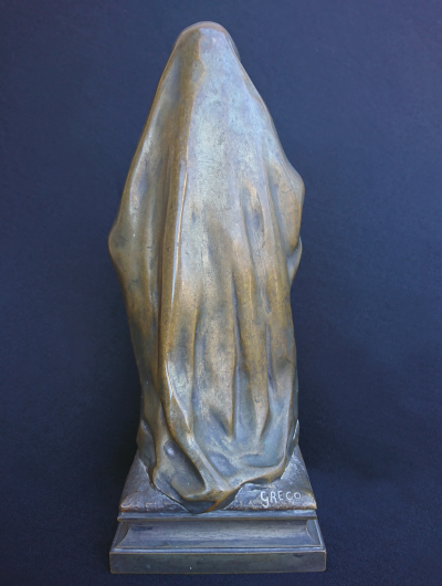 Sculpture de none en bronze - Première moitié du 20e siècle 2