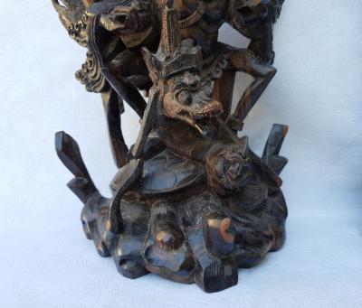 Indonésie -  Paire de Sculptures en bois, 