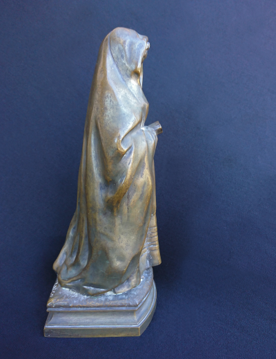 Sculpture de none en bronze - Première moitié du 20e siècle 2