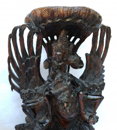 Indonésie -  Paire de Sculptures en bois, 