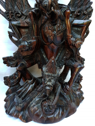 Indonésie -  Paire de Sculptures en bois, 