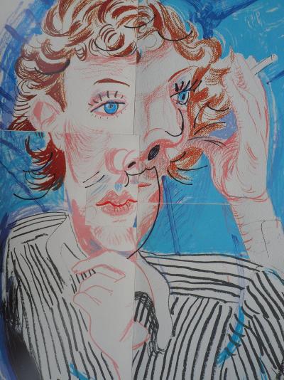 David HOCKNEY : Portrait cubiste, 1985 - Affiche originale d’époque 2