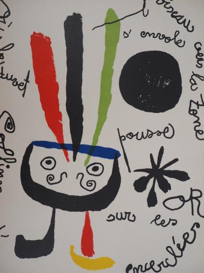Joan MIRO - L’oiseau - Lithographie originale 2