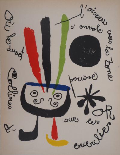 Joan MIRO - L’oiseau - Lithographie originale 2