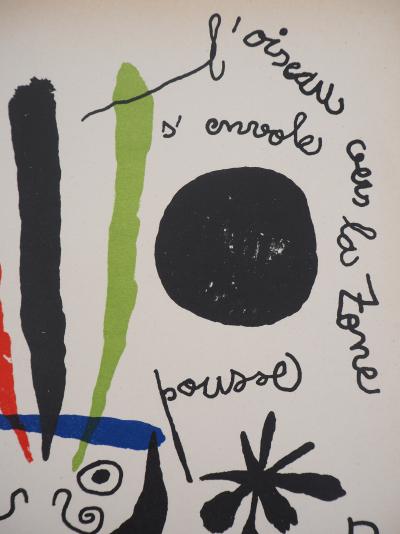 Joan MIRO - L’oiseau - Lithographie originale 2