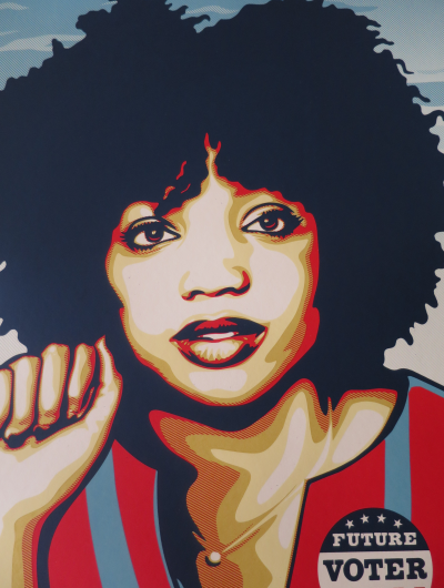 Shepard FAIREY (Obey) - We The Future the future power to the polls - Sérigraphie signée et numérotée 2