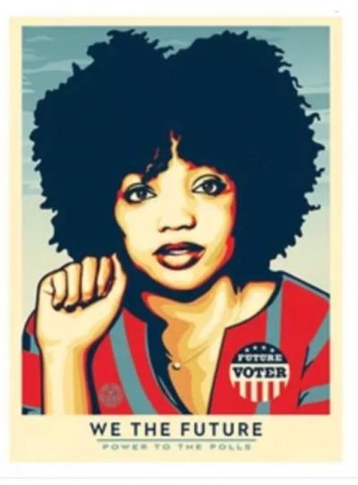 Shepard FAIREY (Obey) - We The Future the future power to the polls - Sérigraphie signée et numérotée 2
