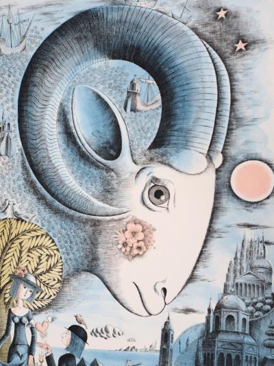 Raymond PEYNET : Signe du zodiaque, Le Bellier - Gravure originale signée 2