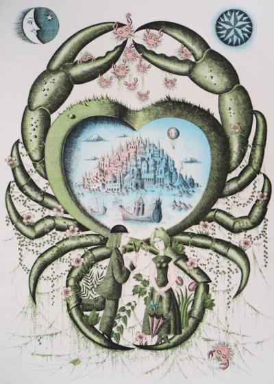 Raymond PEYNET : Signe du zodiaque, Cancer - Gravure originale signée 2
