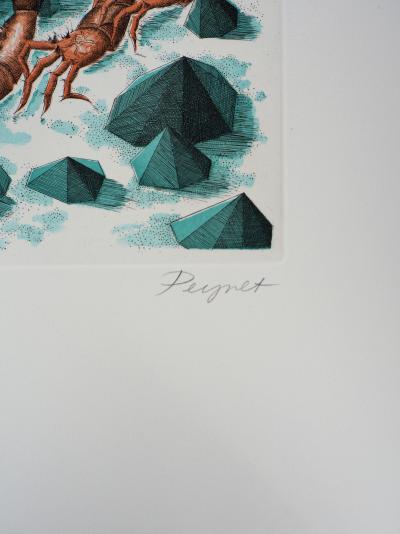 Raymond PEYNET : Signe du zodiaque, Scorpion - Gravure originale signée 2