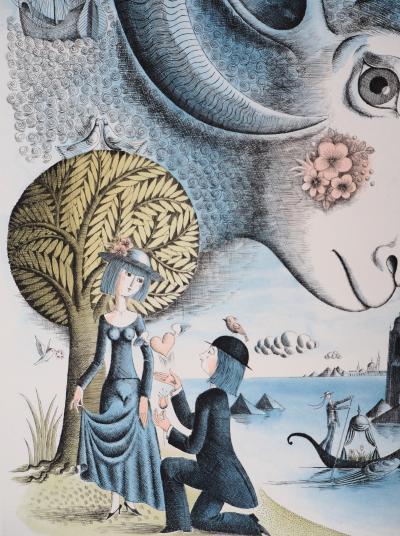 Raymond PEYNET : Signe du zodiaque, Le Bélier - Gravure originale signée 2