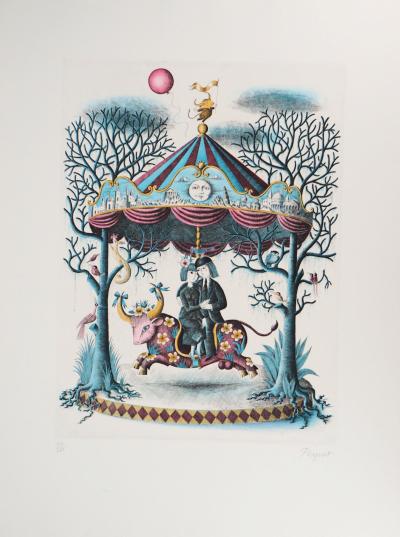 Raymond PEYNET : Signe du zodiaque, Le Taureau- Gravure originale signée 2