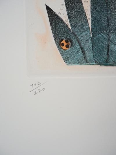 Raymond PEYNET : Signe du zodiaque, Vierge- Gravure originale signée 2