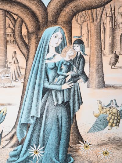 Raymond PEYNET : Signe du zodiaque, Vierge- Gravure originale signée 2