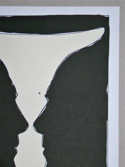 Jasper JOHNS - Coupe deux Picasso, 1973 - Lithographie originale signée 2