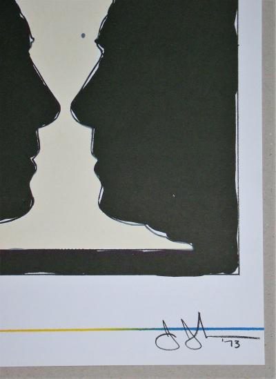 Jasper JOHNS - Coupe deux Picasso, 1973 - Lithographie originale signée 2