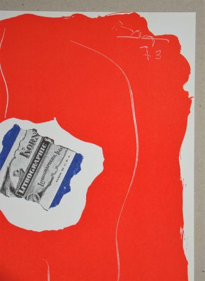 Robert MOTHERWELL - Tricolor, 1973 - Original lithograph signed 2