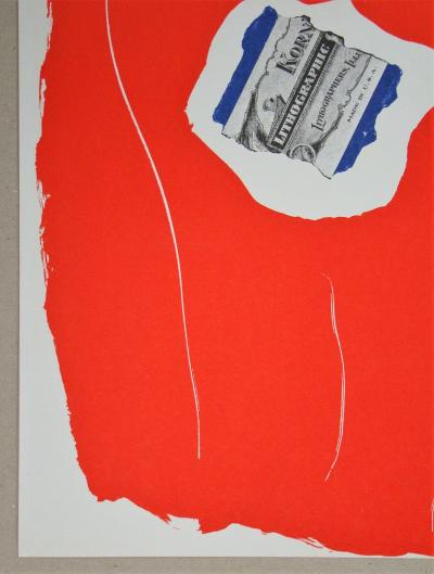 Robert MOTHERWELL - Tricolor, 1973 - Original lithograph signed 2