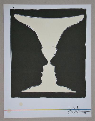 Jasper JOHNS - Cup two Picasso, 1973 - Lithographie originale signée 2