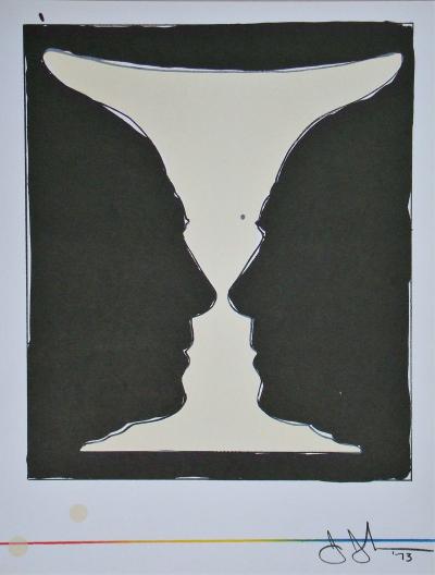Jasper JOHNS - Cup two Picasso, 1973 - Lithographie originale signée 2