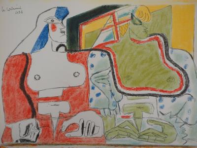 LE CORBUSIER - Deux Espagnoles au Balcon, 1938 - Lithographie originale signée 2