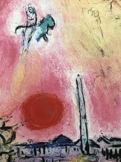Marc CHAGALL - La Place de la Concorde, 1962 - Lithographie originale 2