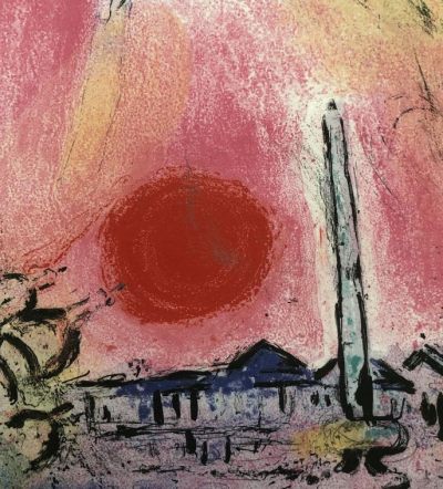 Marc CHAGALL - La Place de la Concorde, 1962 - Lithographie originale 2