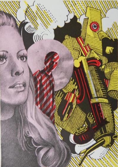 Henri CUECO : Le Pilote et la femme adultère, 1972 - 9 lithographies originales 2