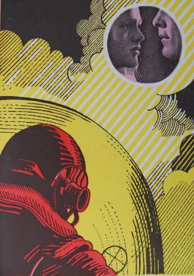 Henri CUECO : Le Pilote et la femme adultère, 1972 - 9 lithographies originales 2