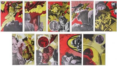 Henri CUECO : Le Pilote et la femme adultère, 1972 - 9 lithographies originales 2