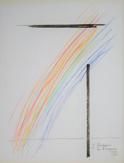Man RAY, Invasion de l’espace, 1975, Lithographie originale 2