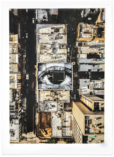 JR, Migrants, Mayra, Eye In The Lower East Side, New York City, USA, 2018,Impression lithographique 2