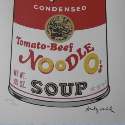 Andy WARHOL(d’après) - Campbell Soup Noodle, Lithographie 2
